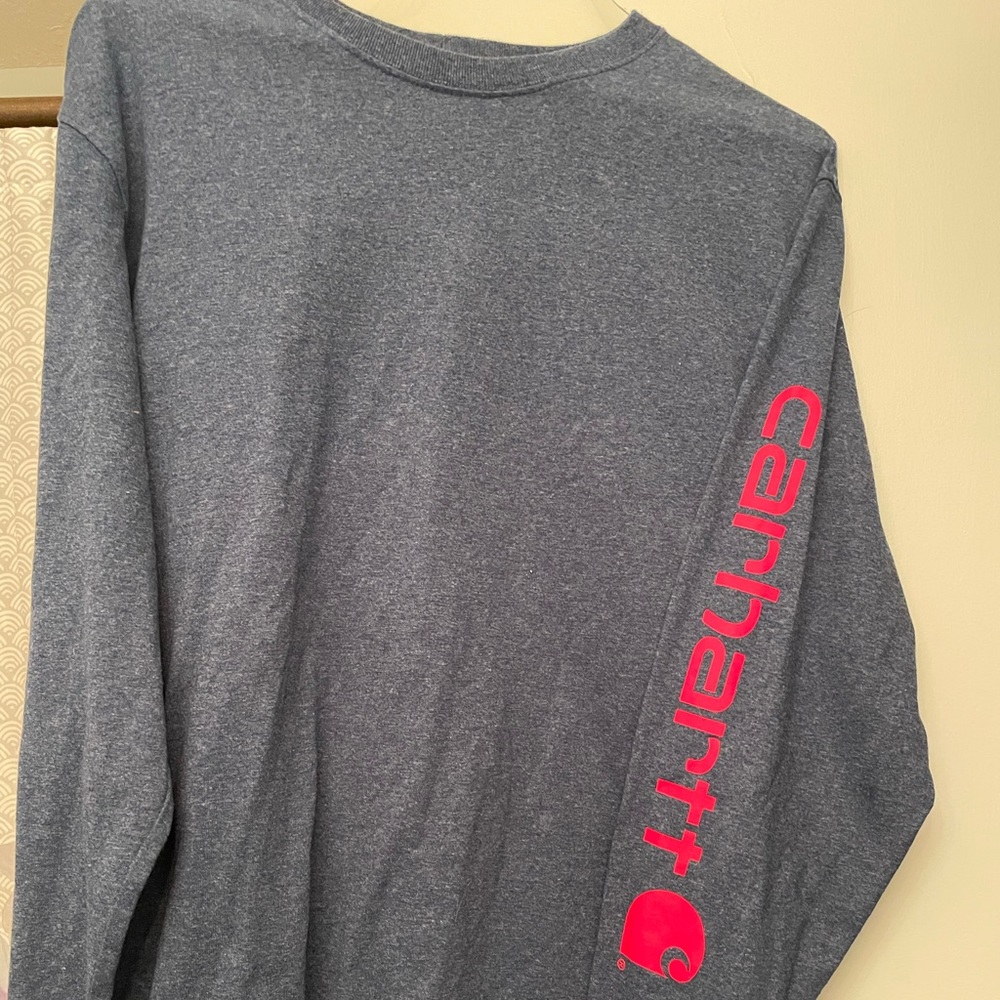 Long sleeve blue shirt